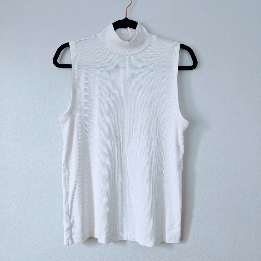LOFT Ribbed Mock Neck Tank